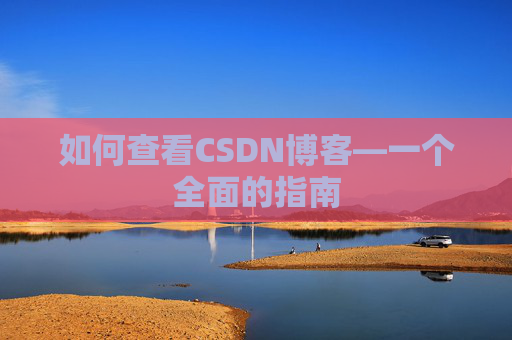 如何查看CSDN博客—一个全面的指南